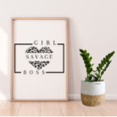 Savage Girl Boss Poster
