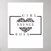 Savage Girl Boss Poster (Voorkant)