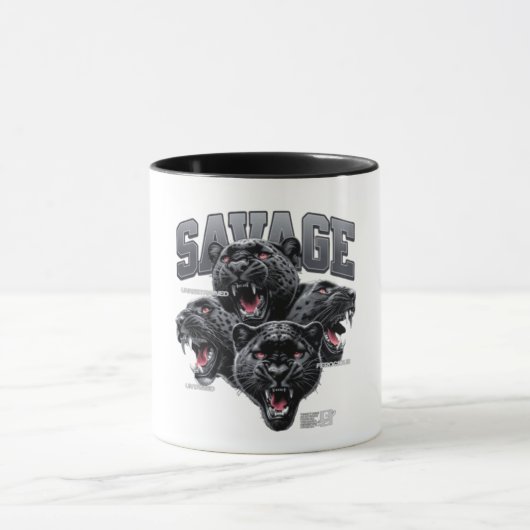 Savage Gorilla Alpha Mentaliteit Koffiemok Mok (Midden)