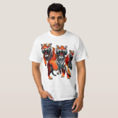 Savage Grace: Tijgers in beweging T-shirt (Voorkant volledig)
