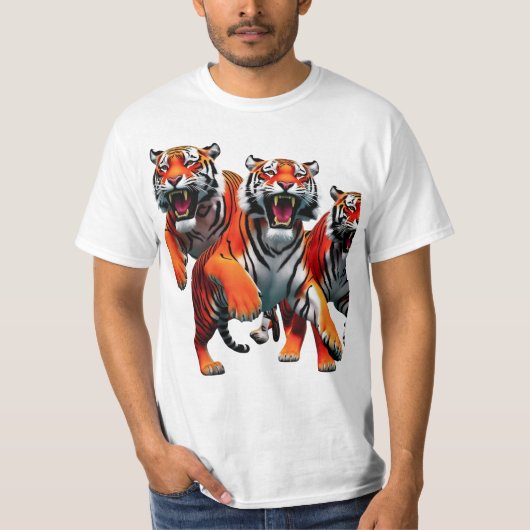 Savage Grace: Tijgers in beweging T-shirt (Voorkant)