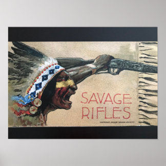 Savage logo 1905 poster