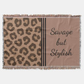 Savage maar stijlvolle Leopard print deken (Voorkant)