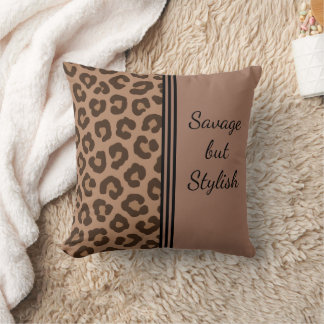 Savage maar stijlvolle Leopard Print Sierkussen