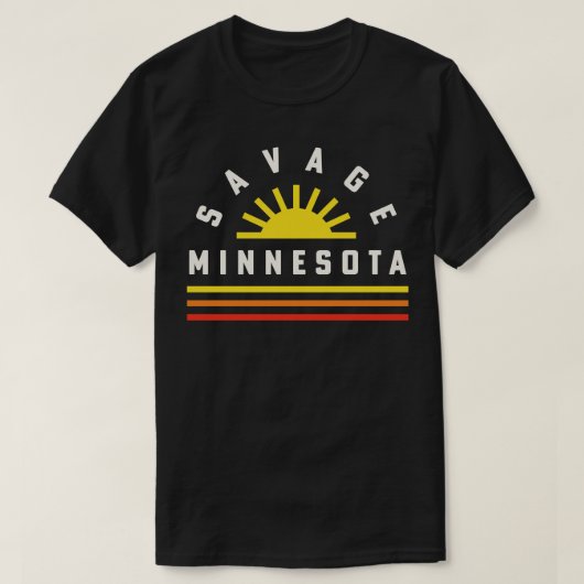 Savage Minnesota Retro  Sunshine T-shirt (Design voorkant)