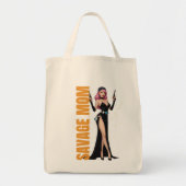 Savage Mom-Canvas tas | Bold Fashionista Moeder Gi (Voorkant)