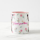 Savage Mom Funny Mug – Sassy Moederdag cadeau Tweekleurige Koffiemok (Center)