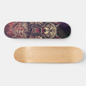 Savage Multi-Headed Demon Wolf Kunst Persoonlijk Skateboard (Horizontaal)