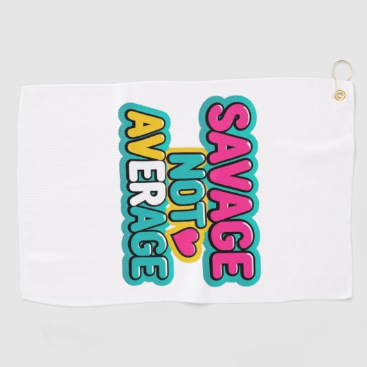 SAVAGE NIET GEMIDDELD GOLF GOLFHANDDOEK (Horizontaal)