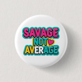 SAVAGE NIET GEMIDDELD GOLF RONDE BUTTON 3,2 CM