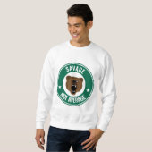 SAVAGE NIET GEMIDDELD, grappige T-Shirts (Voorkant volledig)
