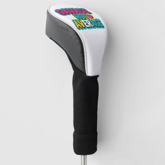SAVAGE NIET GEMIDDELDE GOLFBALLEN GOLFHEADCOVER (Schuin)