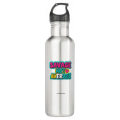 SAVAGE NIET GEMIDDELDE MOK WATERFLES  (Voorkant)