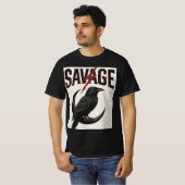 SAVAGE Raven T-shirt – "Geen angst, geen grenzen (Voorkant volledig)