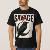 SAVAGE Raven T-shirt – "Geen angst, geen grenzen (Voorkant)
