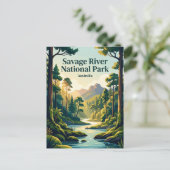 Savage River National Park Australië Briefkaart (Staand voorkant)