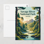 Savage River National Park Australië Briefkaart (Voorkant / Achterkant)