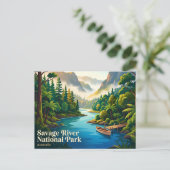 Savage River National Park Australië Briefkaart (Staand voorkant)