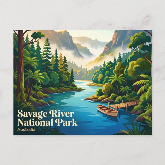 Savage River National Park Australië Briefkaart (Voorkant)