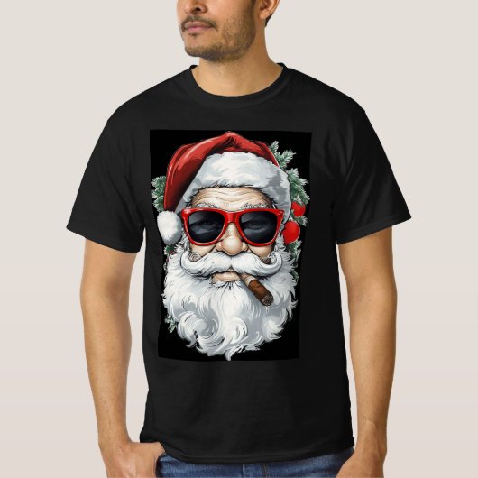 Savage Santa aangepast T-Shirt (Voorkant)