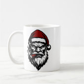 Savage Santa Claus Smoking Cigar Christmas  Koffiemok (Links)