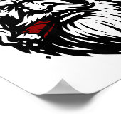 Savage Santa Claus Smoking Cigar Christmas  Poster (Hoek)