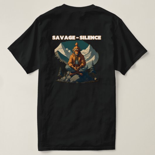 Savage Silence T-shirt (Design achterkant)
