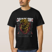 Savage Soul Beer Head Alpha Graphic T-shirt – vet (Voorkant)
