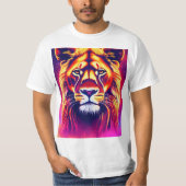 "Savage Stripes: Fierce Tiger Graphic T-shirt" T-shirt (Voorkant)