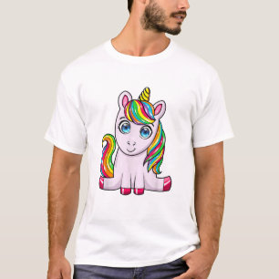 Savage Sweet Unicorn Regenboog Squad Unicorn T-shi T-shirt
