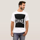 SAVAGE. T-SHIRT MET OPDRUK (Voorkant volledig)