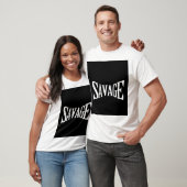 SAVAGE. T-SHIRT MET OPDRUK (Unisex)