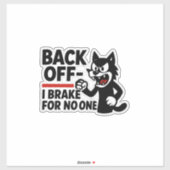 Savage: ‘Terug uit – ik rem voor niemand!’ Sticker (Vel)