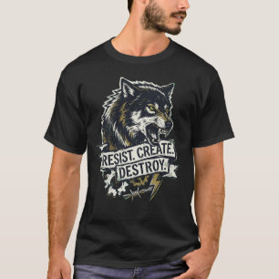 Savage Wolf Power T-Shirt – Weersta Creëer Verniet
