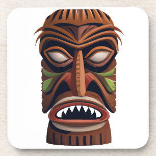 Savagely Sophisticated Tiki Hard plastic onderzett Bier Onderzetter