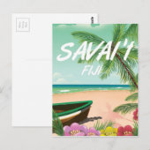 Savai'i Fiji Samoa-reisposter Briefkaart (Voorkant / Achterkant)