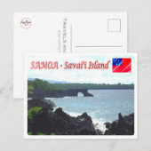 Savai'i Island - Kustlijn - Samoa - Briefkaart (Voorkant / Achterkant)