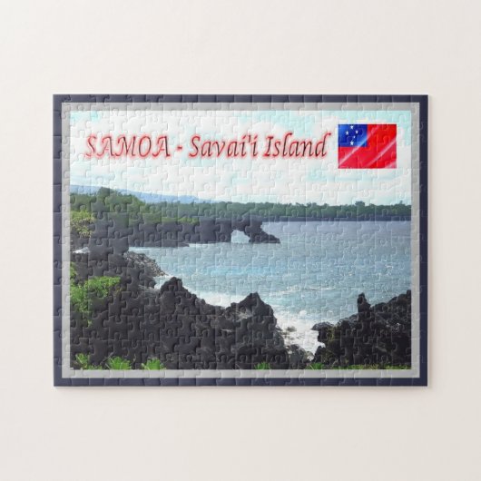 Savai'i Island - Kustlijn - Samoa - Legpuzzel (Horizontaal)