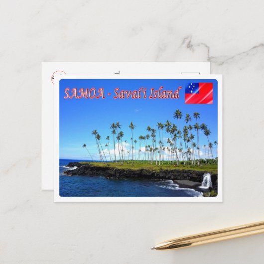 Savai'i Island - Samoa - Briefkaart (Voorkant / Achterkant in situ)