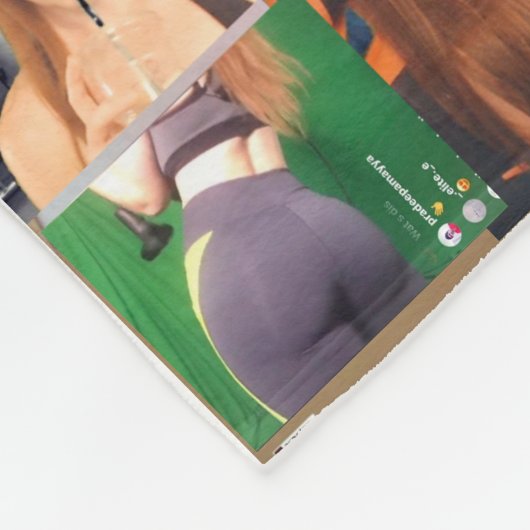 Savanasushi Selfie Blanket Fleece Deken (Hoek)