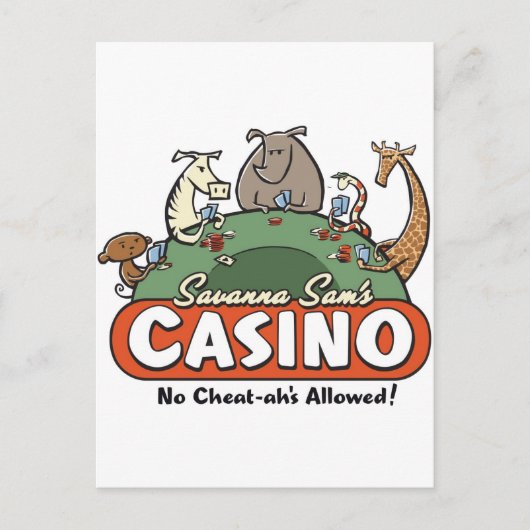 Savanna Casino Briefkaart (Voorkant)