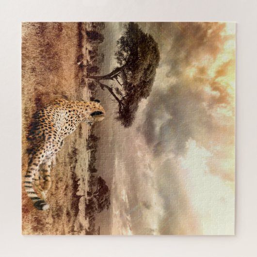 Savanna Cheetah Legpuzzel (Horizontaal)