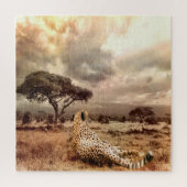 Savanna Cheetah Legpuzzel (Verticaal)