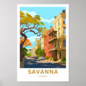Savanna Georgia Reisprint Poster (Voorkant)