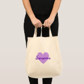 Savanna in het Paars Tote Bag (Voorkant (product))