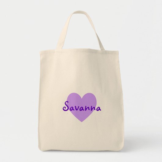 Savanna in het Paars Tote Bag (Voorkant)