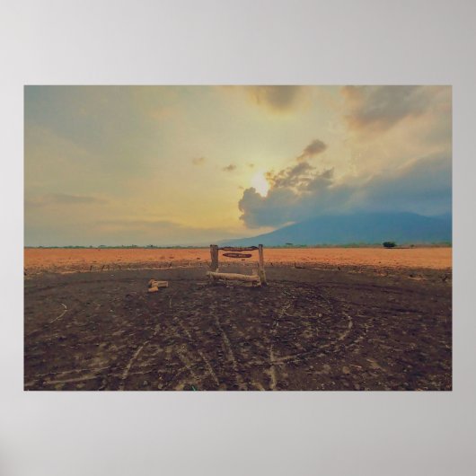 Savanna - Landschap Cityscape Natuur Scenery Poster (Voorkant)