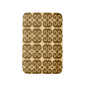 Savanna Mocha Modern Afrikaans Geometrisch Badmat (Voorkant Verticaal)