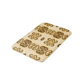 Savanna Mocha Modern Afrikaans Geometrisch Badmat (Gekanteld)