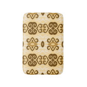 Savanna Mocha Modern Afrikaans Geometrisch Badmat (Voorkant Verticaal)